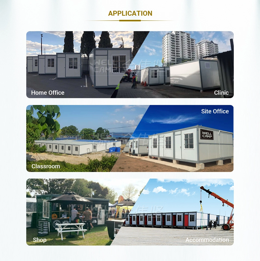 Rcep 4 Minutes Fast Install Prefab Portable Movable Mobile Economic Expandable Modular Flat Pack Prefabricated Folding Container House