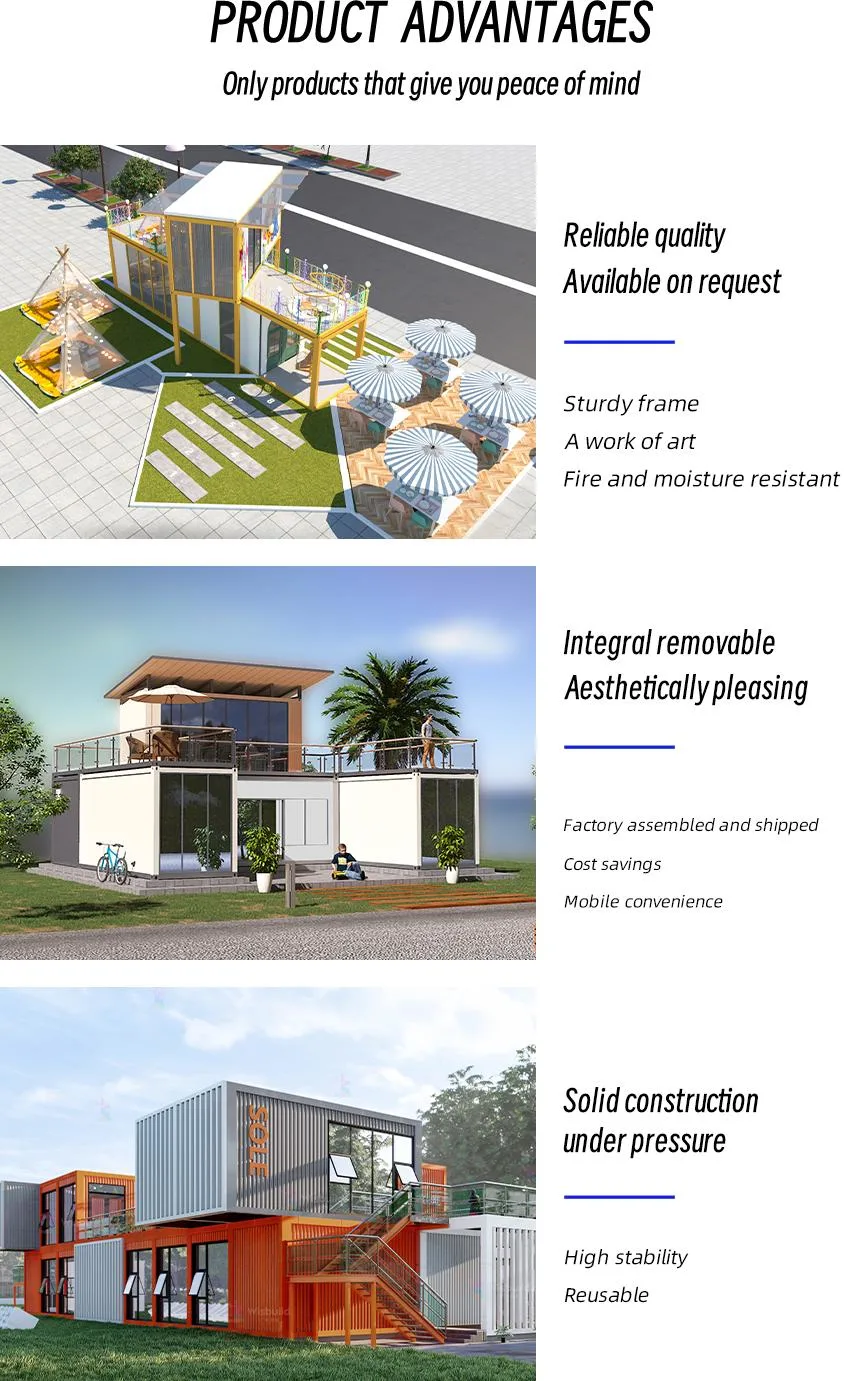 Prefabricated Flat Pack Modular House/Movable Easy Installation Container House/Modules