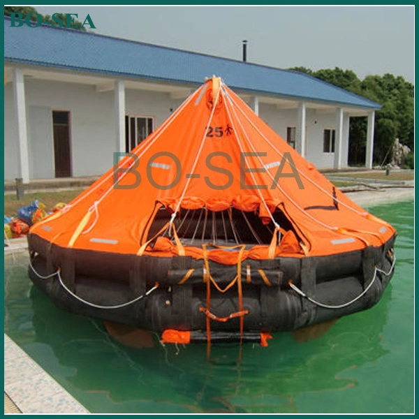 Dnv&Gl Ec Certified Boat Davit-Launched Life Raft Marine Lifesaving Equipment