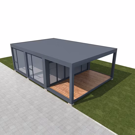 Zontop China Made Living Portable Sandwich Panel Luxury Modern Design Storage Steel 20FT 40 FT Prefabricated Shipping Prefab Home Luxury Container House